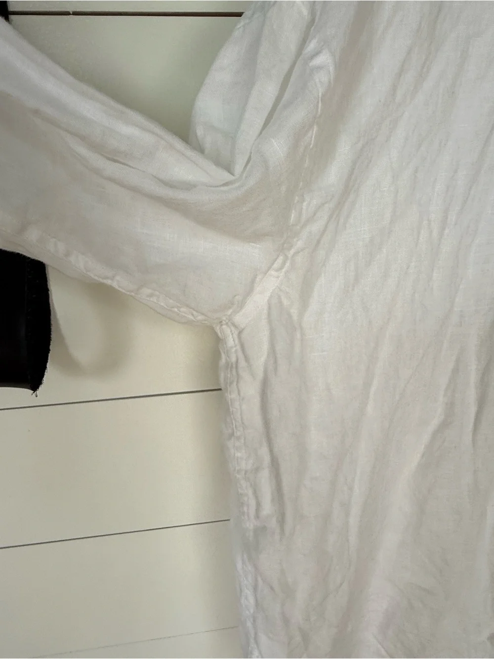 Faherty Laguna Relaxed Fit White Linen Button Up sz Medium - Picture 8 of 11